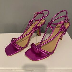 Marc Fisher Elegant Pink Strappy Heels
